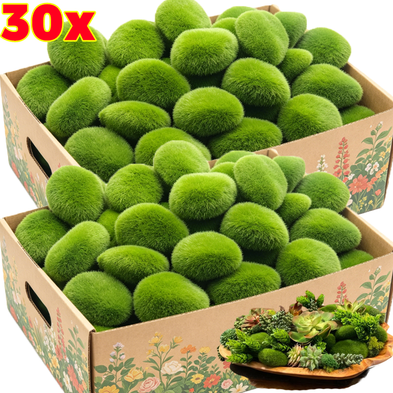 5/30pcs Simulation Moss Stone  - Terrarium Moss Art avaliação e preço