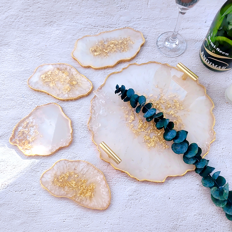 DM272 Resin GoGo Irregular Sha - Geode Mold Silicone avaliação e preço