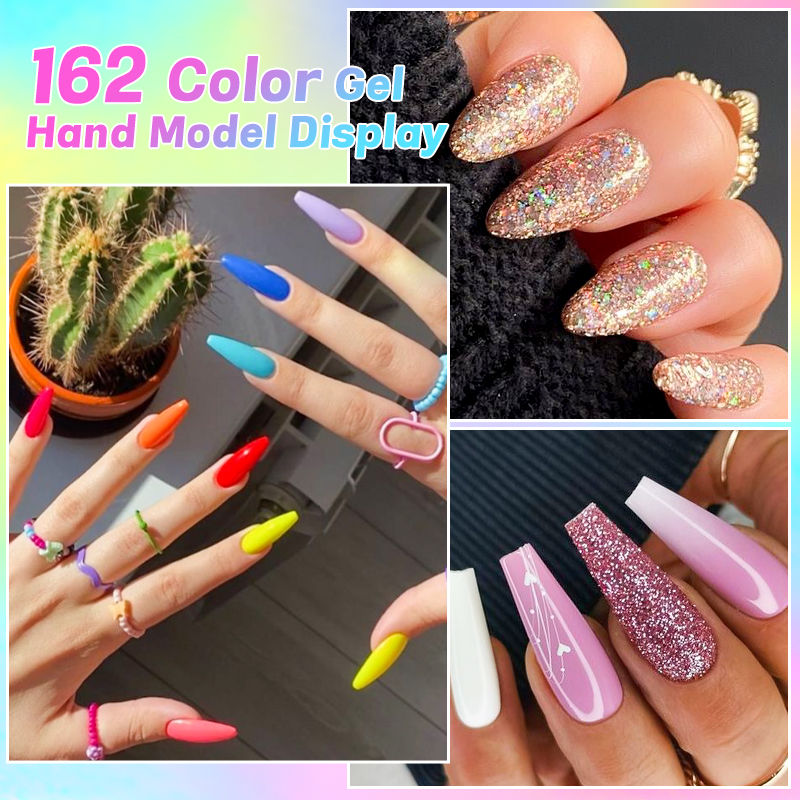 6Pcs/Set 10ML Gel Nail Polish  - Resin Glitter Pack avaliação e preço