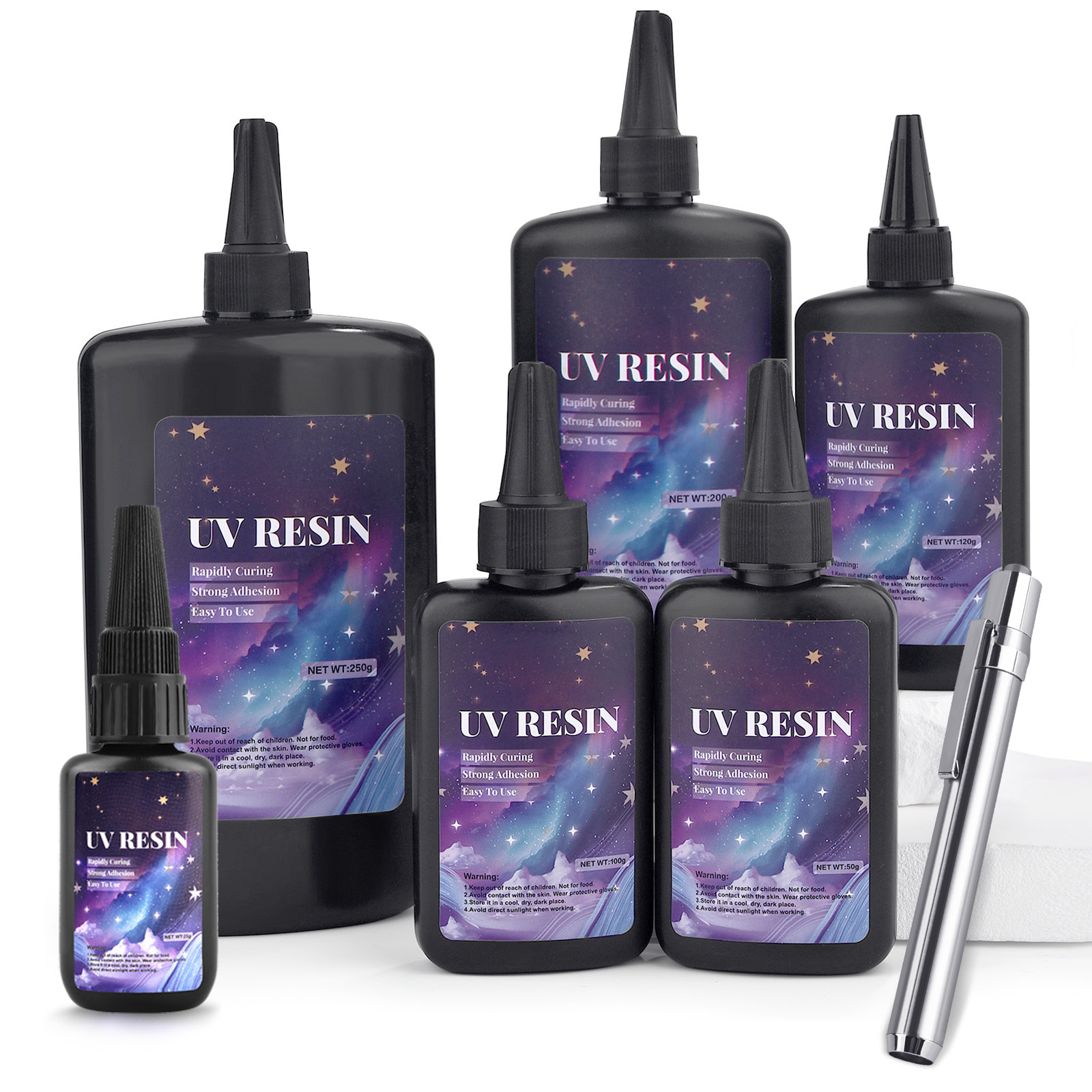 25/50/100/120/200/250g UV Fix  - Epoxy Uv Resin Kit avaliação e preço