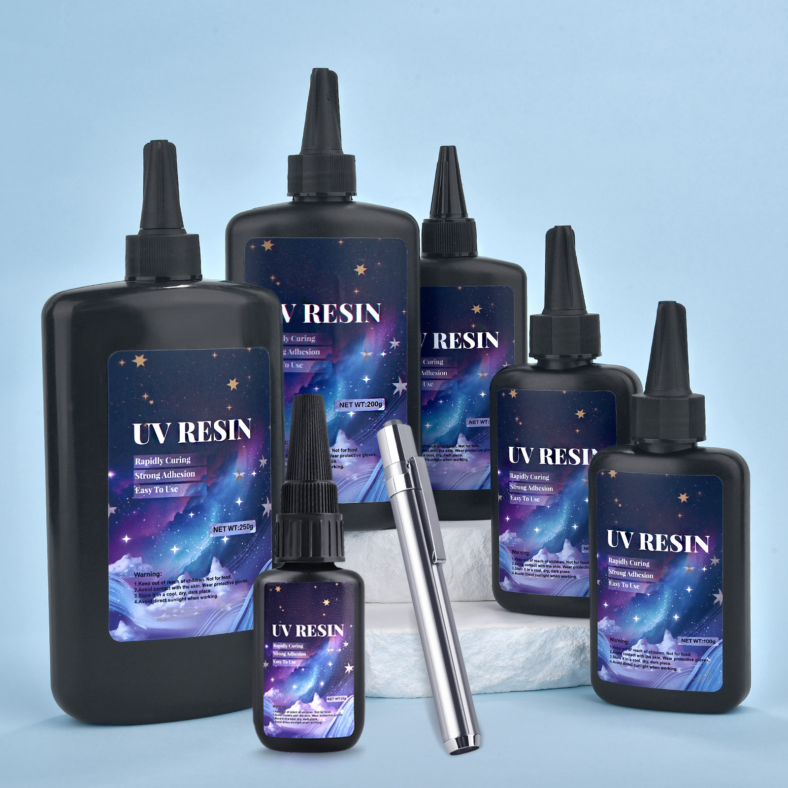 25/50/100/120/200/250g UV Fix  - Epoxy Uv Resin Kit avaliação e preço