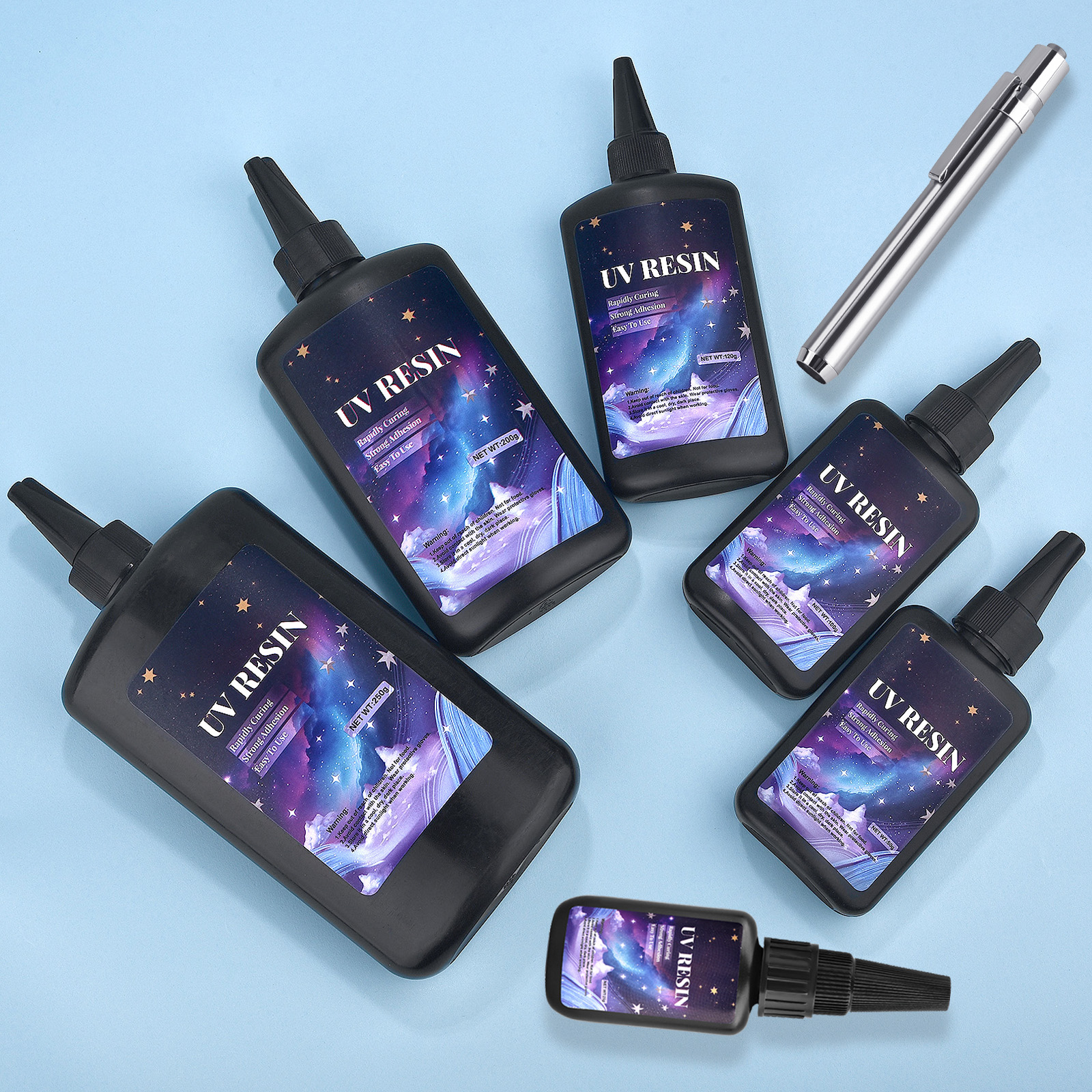 25/50/100/120/200/250g UV Fix  - Epoxy Uv Resin Kit avaliação e preço