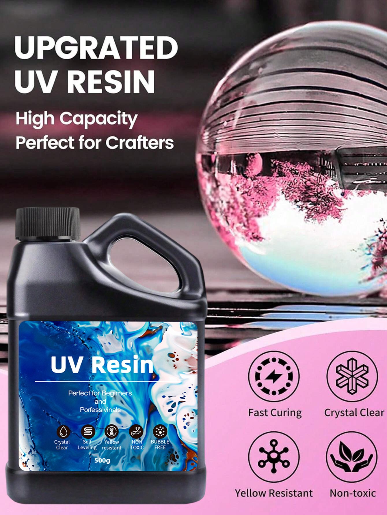 UV Resin 500-1000g -Bulk Upgra - Epoxy Uv Resin Kit avaliação e preço