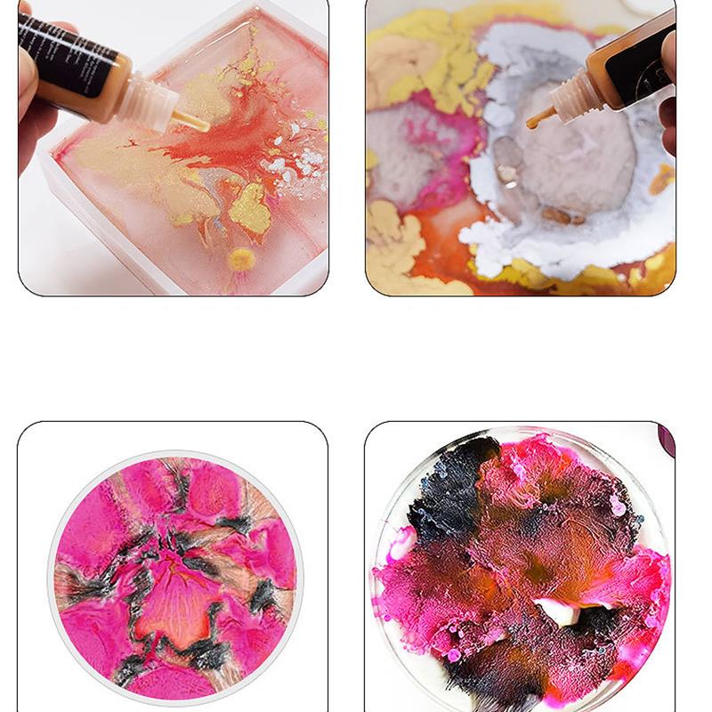 1 Set Art Ink Alcohol Epoxy Re - Resin Dye Alcohol avaliação e preço