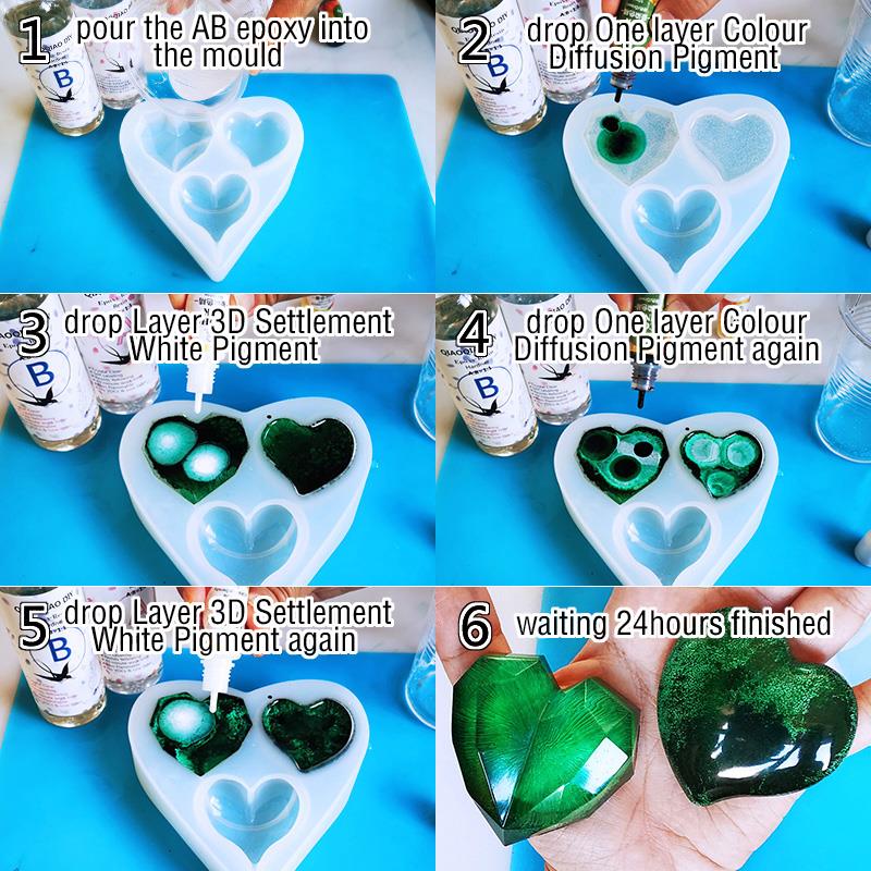 1 Set Art Ink Alcohol Epoxy Re - Resin Dye Alcohol avaliação e preço