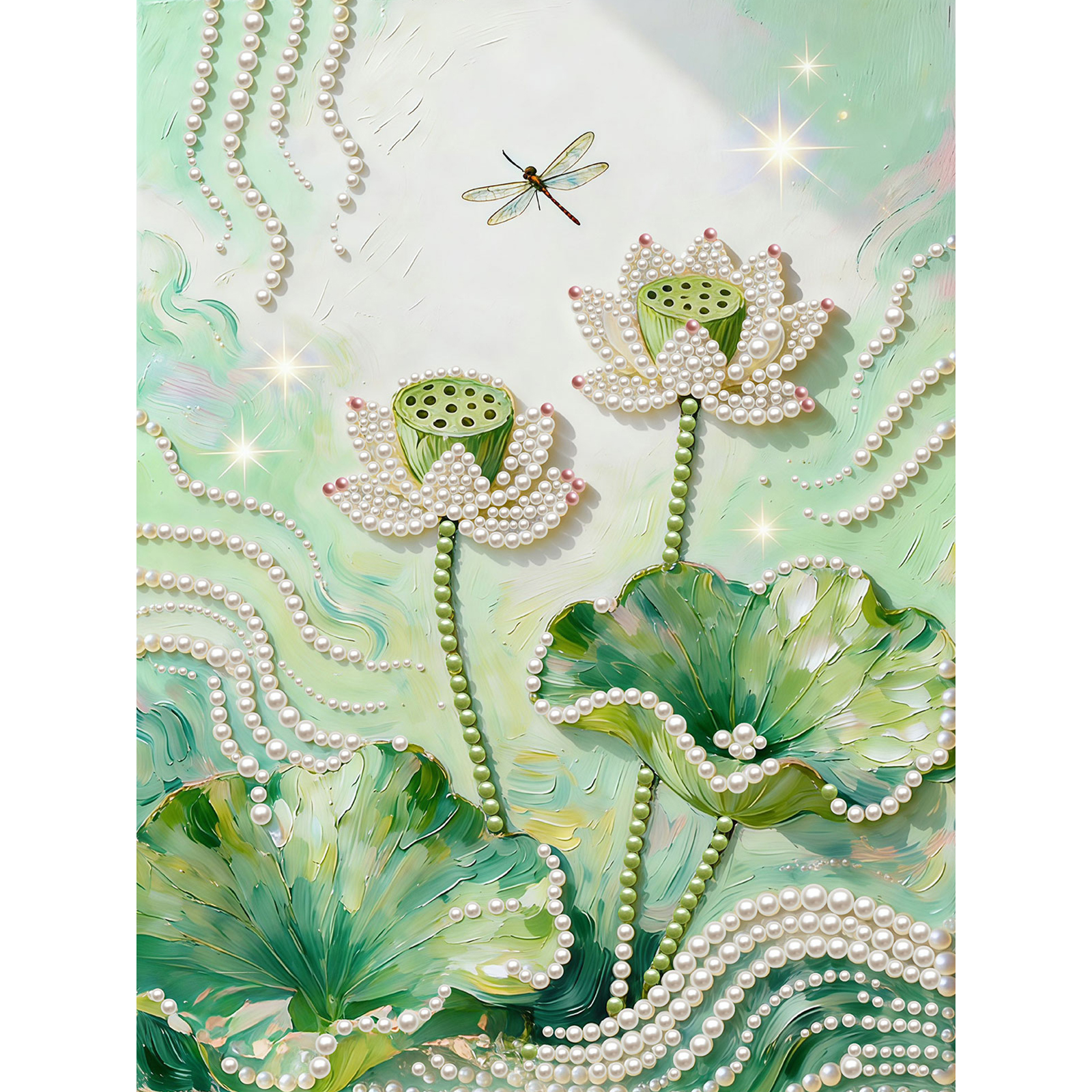 DIY Pearl Art Painting with Fr - Resin Craft For Beginners avaliação e preço