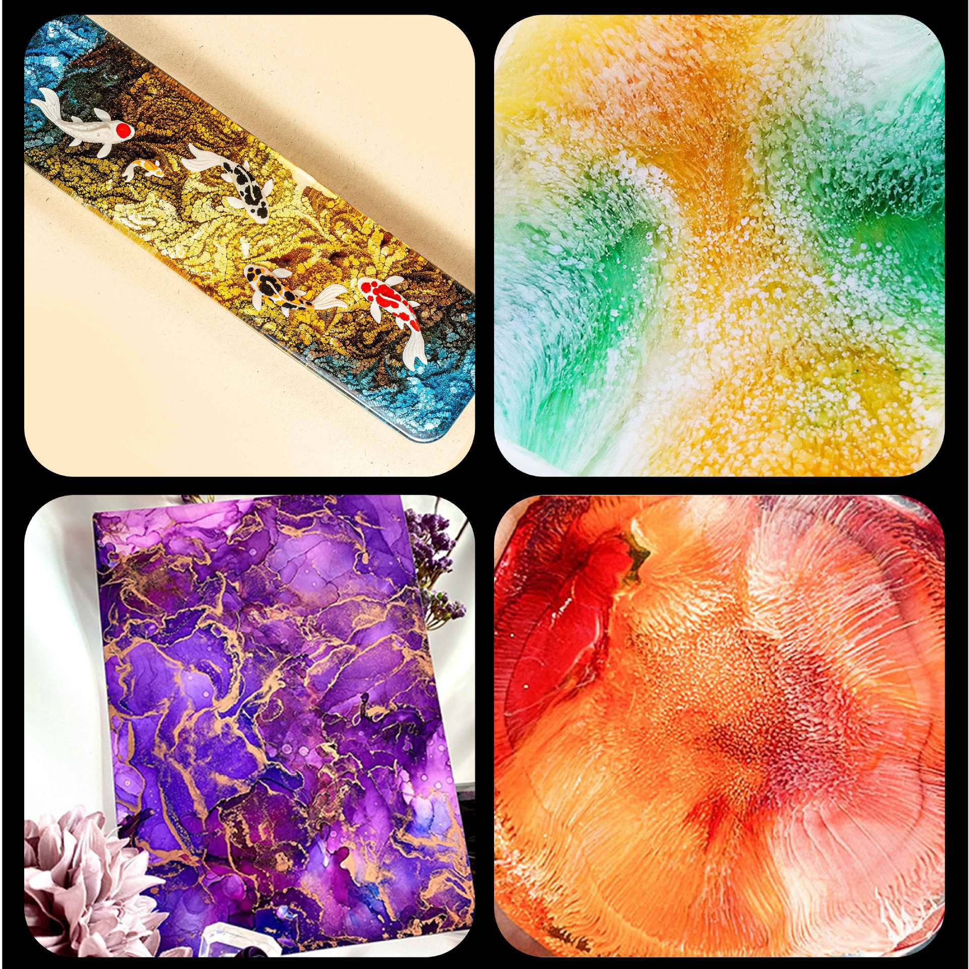24-Color Resin Dye for Epoxy – - Resin Dye Alcohol avaliação e preço