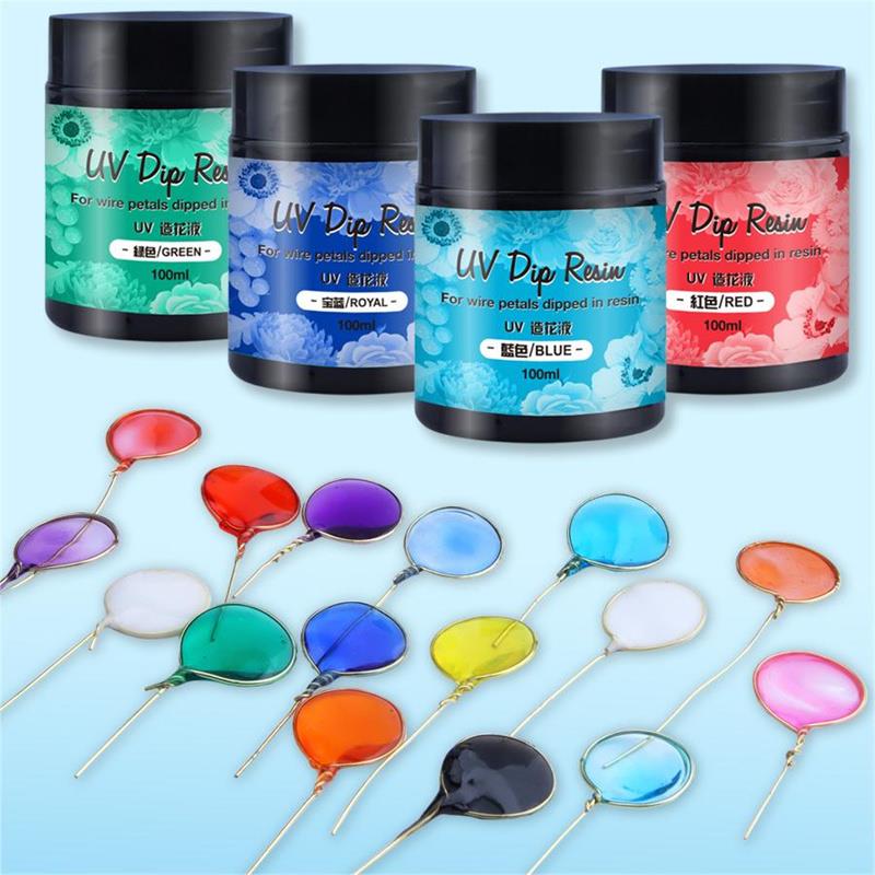100ml UV DIP Resin Glue For Wi - Flower Preservation Resin avaliação e preço