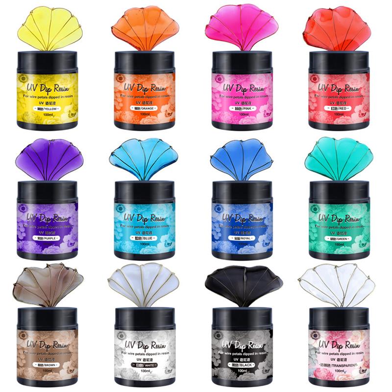 100ml UV DIP Resin Glue For Wi - Flower Preservation Resin avaliação e preço