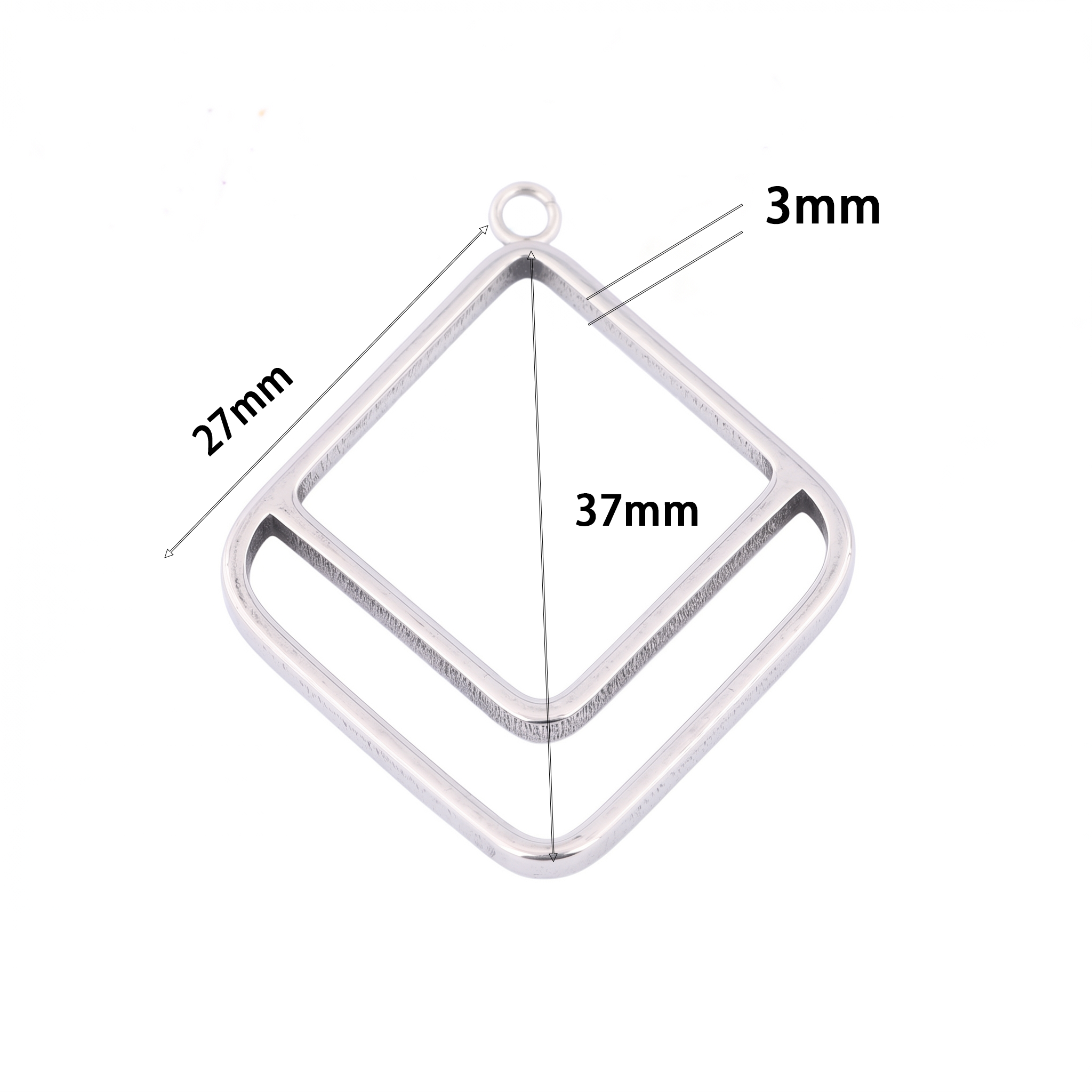 10pcs Square Triangle 3mm Thic - Resin Craft Projects avaliação e preço