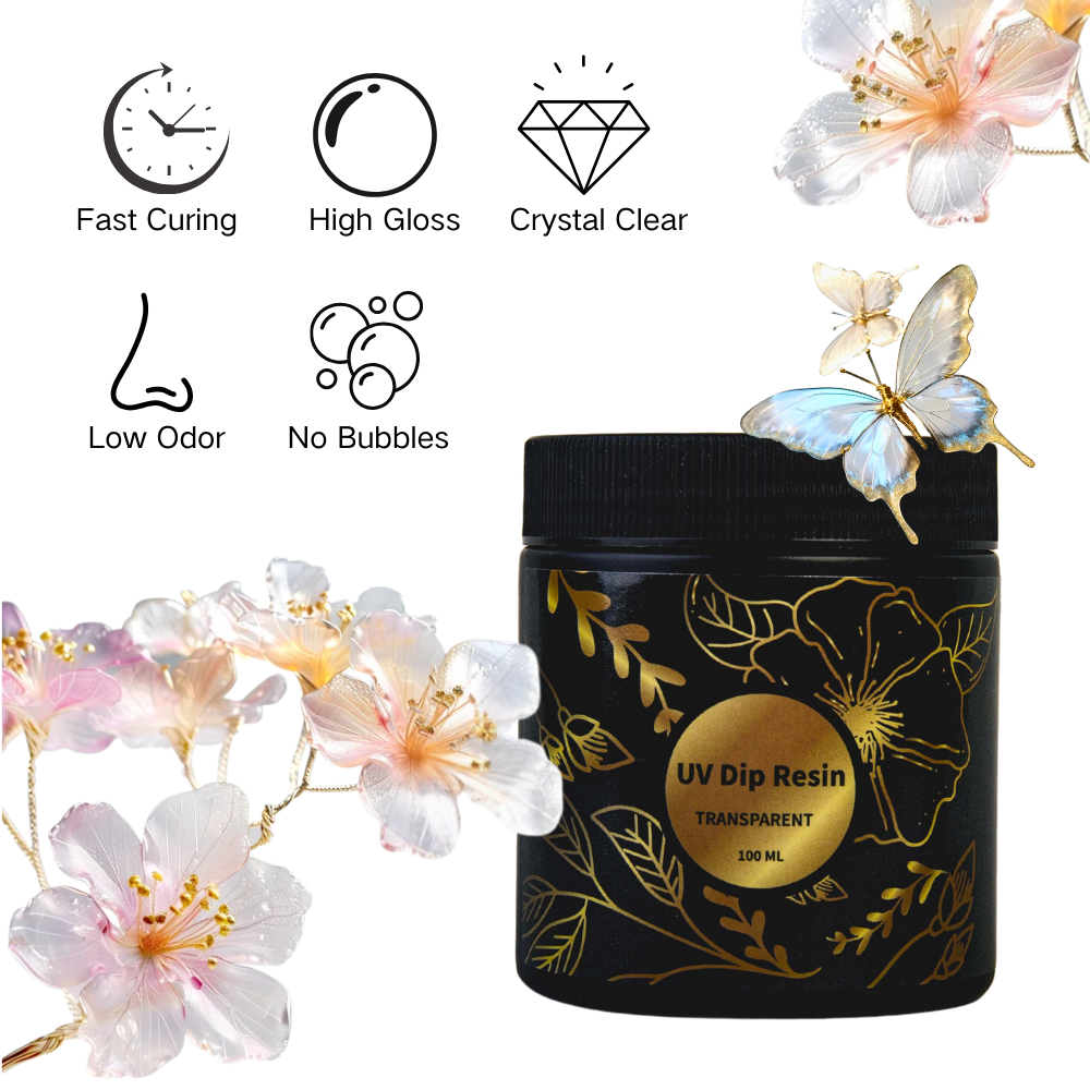 UV DIP Resin Glue Set 50/100ml - Flower Preservation Resin avaliação e preço