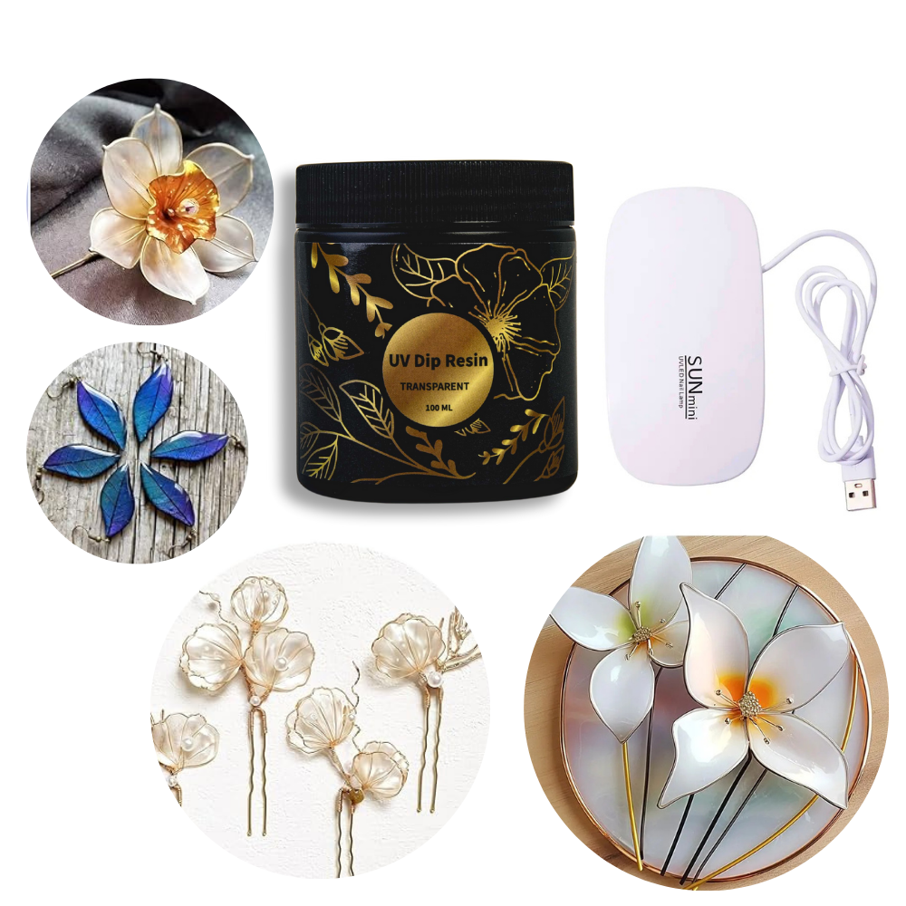 UV DIP Resin Glue Set 50/100ml - Flower Preservation Resin avaliação e preço