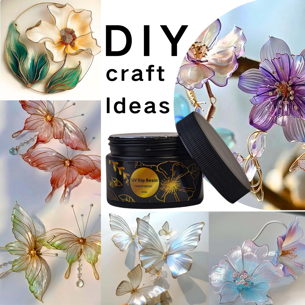 UV DIP Resin Glue Set 50/100ml - Flower Preservation Resin avaliação e preço