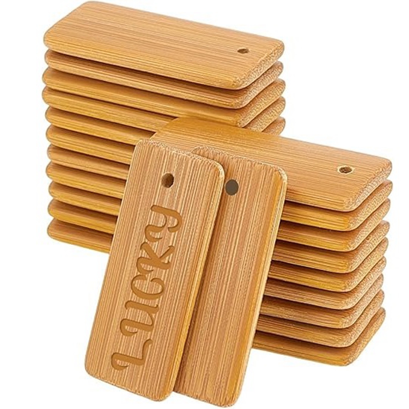 50pcs Wooden Tags Key Ring Bla - Wood Ring Blank avaliação e preço