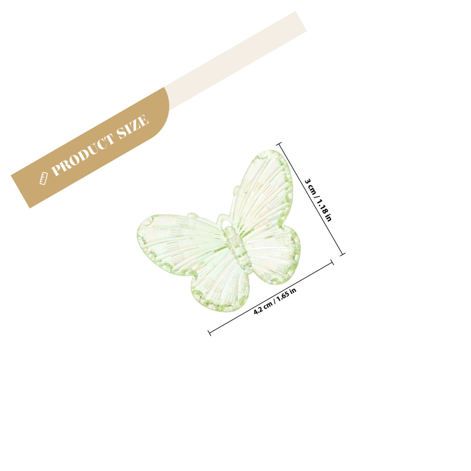 40Pcs Electroplated Butterfly  - Resin Crafts Diy avaliação e preço