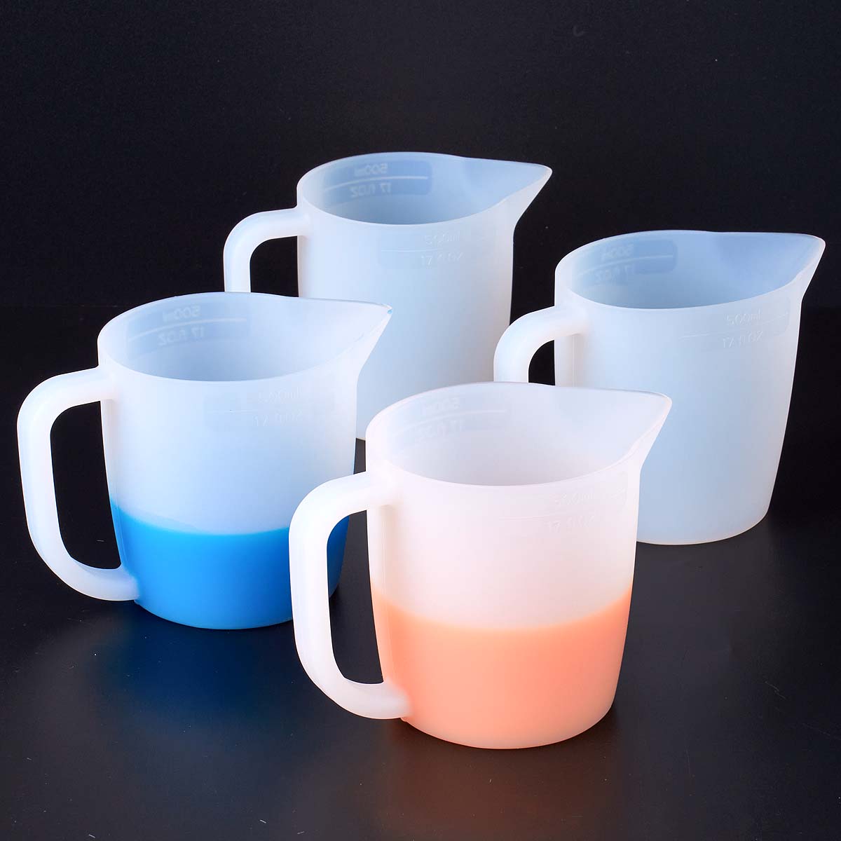 500ML Silicone Measuring Cup w - Mixing Cup Silicone avaliação e preço