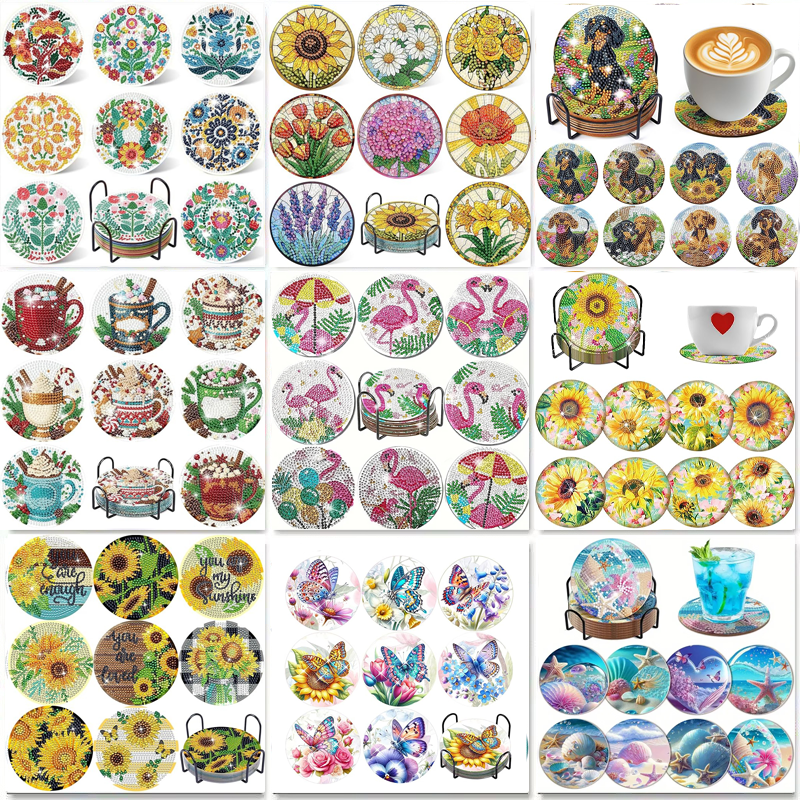 8-piece set/Diamond painting c - Resin Craft Kit avaliação e preço
