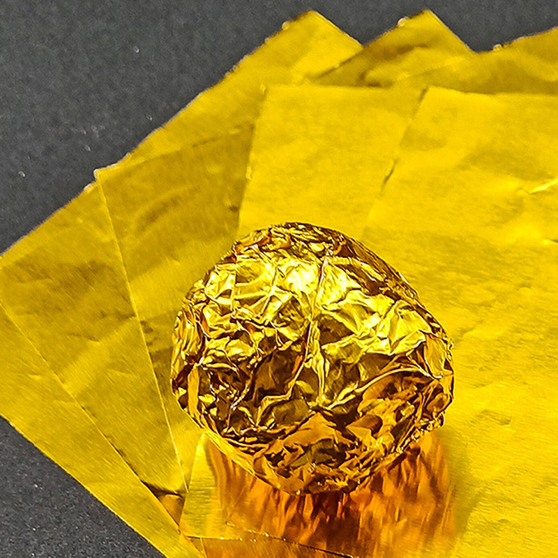 100pcs 20cm Gold Aluminium Foi - Gold Foil Flakes avaliação e preço