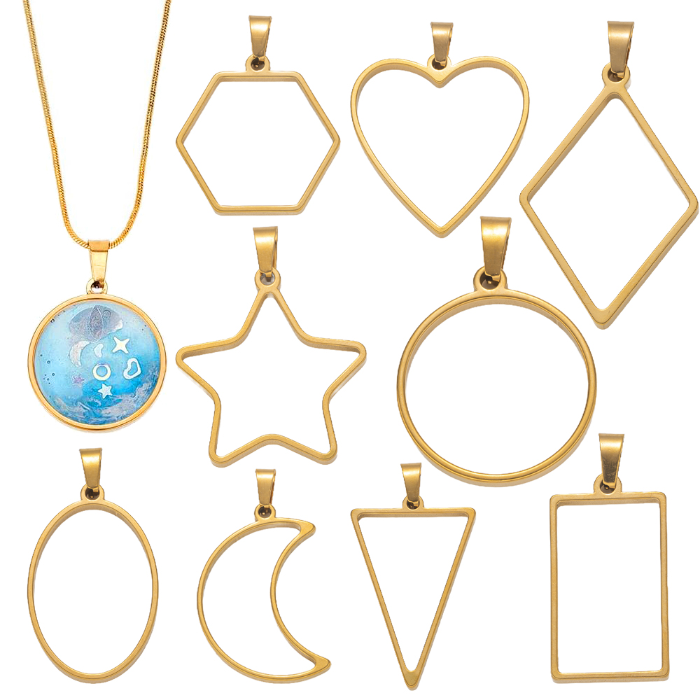5pcs Stainless Steel Open Back - Resin Craft Projects avaliação e preço