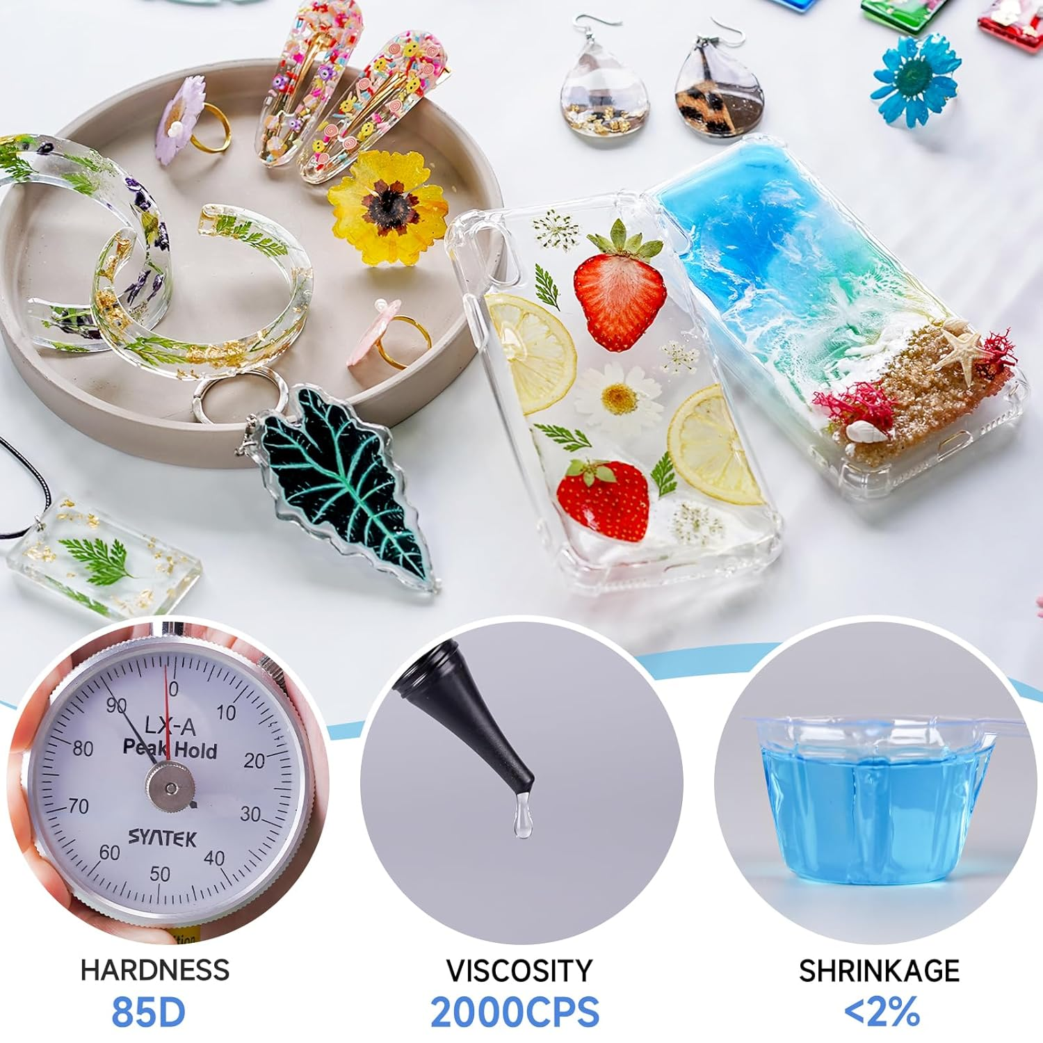 UV Resin,Crystal Clear,Hard UV - Epoxy Uv Resin Kit avaliação e preço