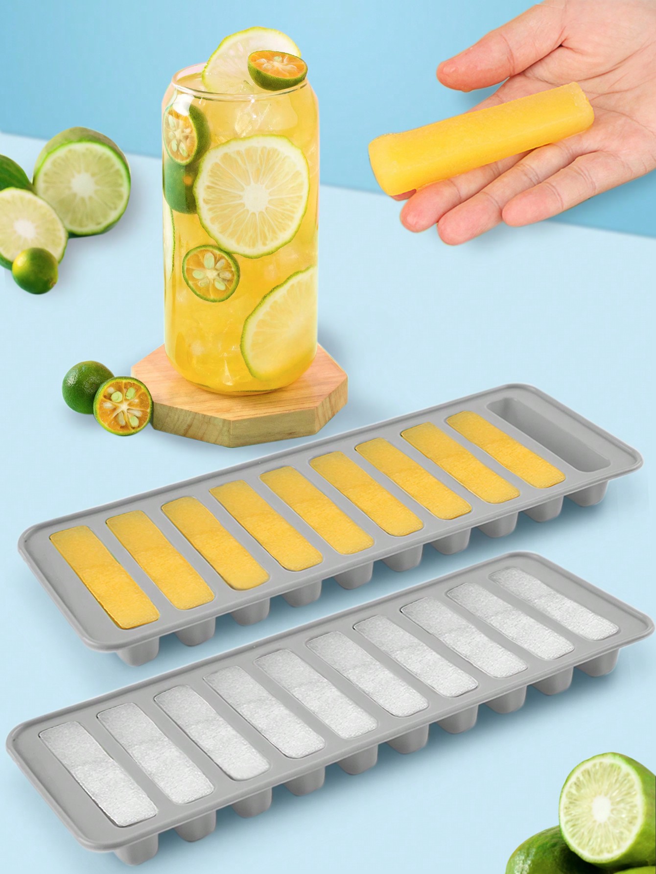 1pc Multi-grid Ice Cube Mold,  - Silicone Mold Tray avaliação e preço