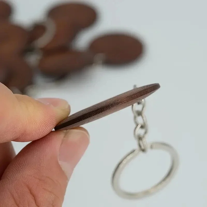 10Pcs Wooden Keychains Vintage - Wood Ring Blank avaliação e preço
