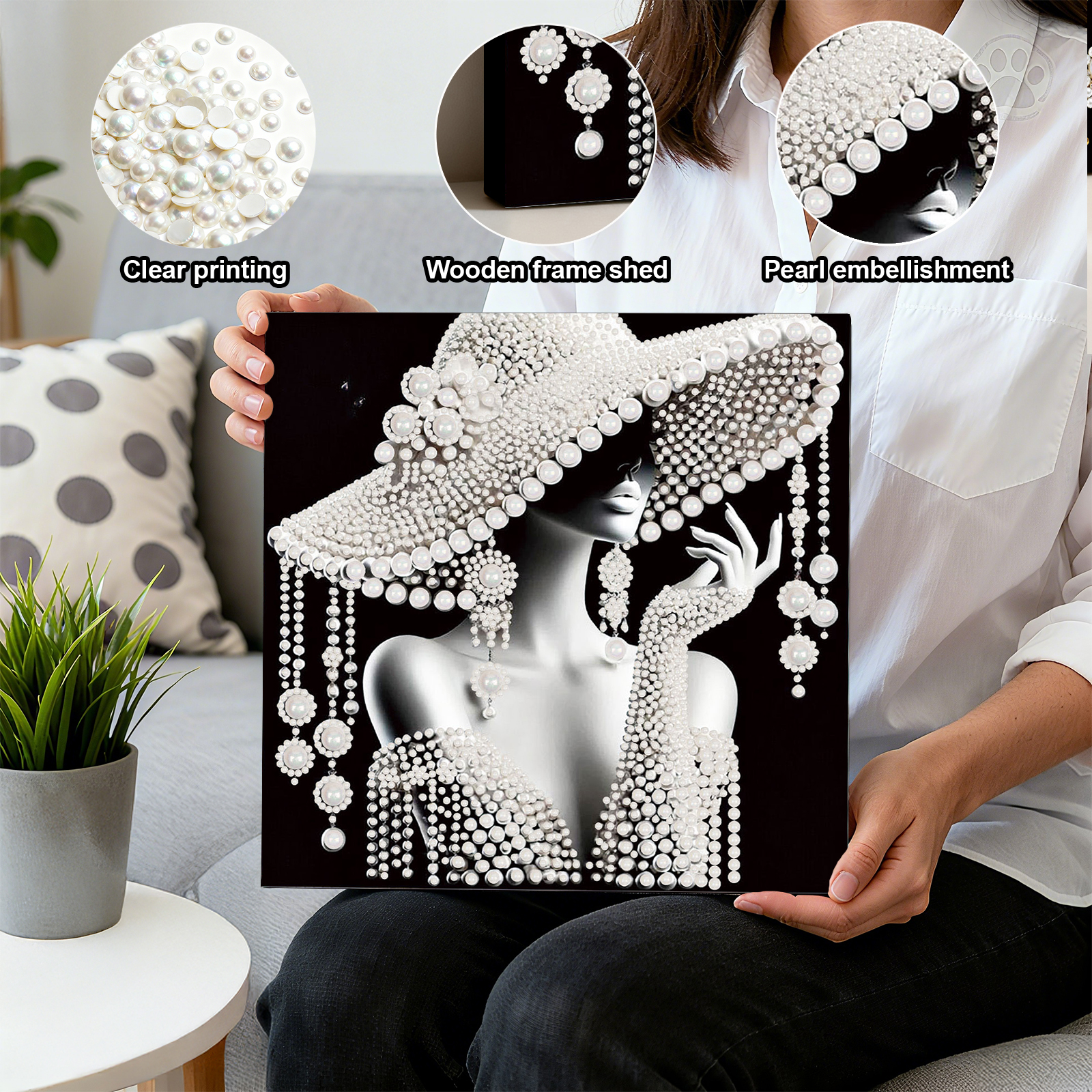 DIY Ladies Pearl Painting Art  - Resin Craft For Beginners avaliação e preço