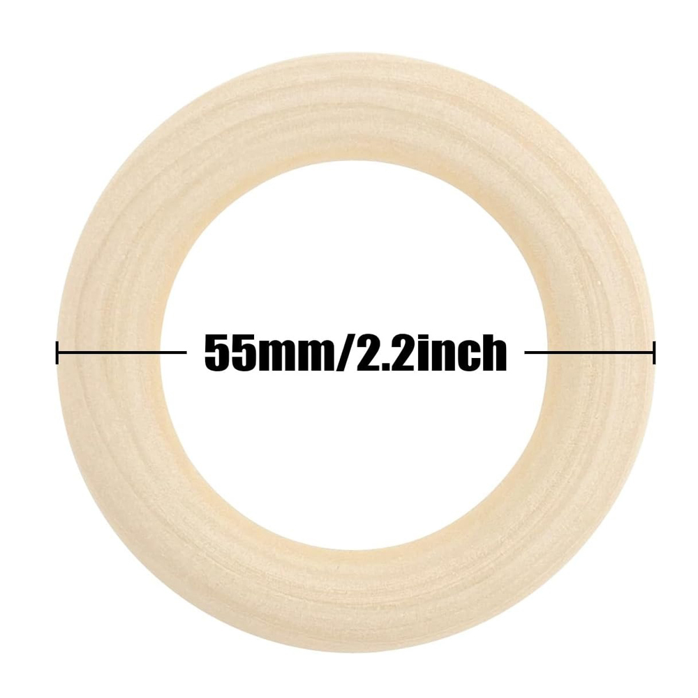 20PCS Wooden Rings for Craft 5 - Wood Ring Blank avaliação e preço