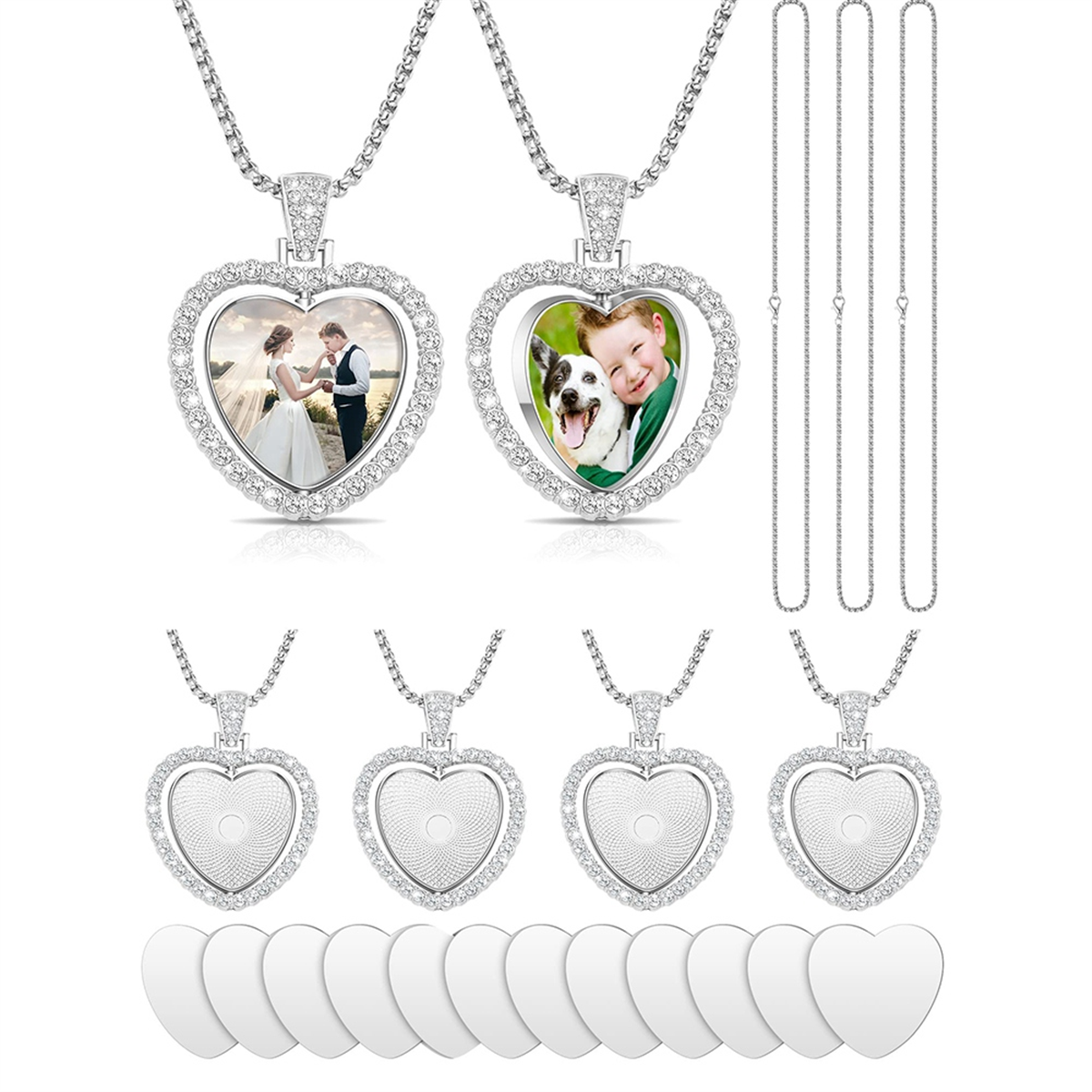 24Pcs Sublimation Rhinestone T - Bezels Set Pendant avaliação e preço