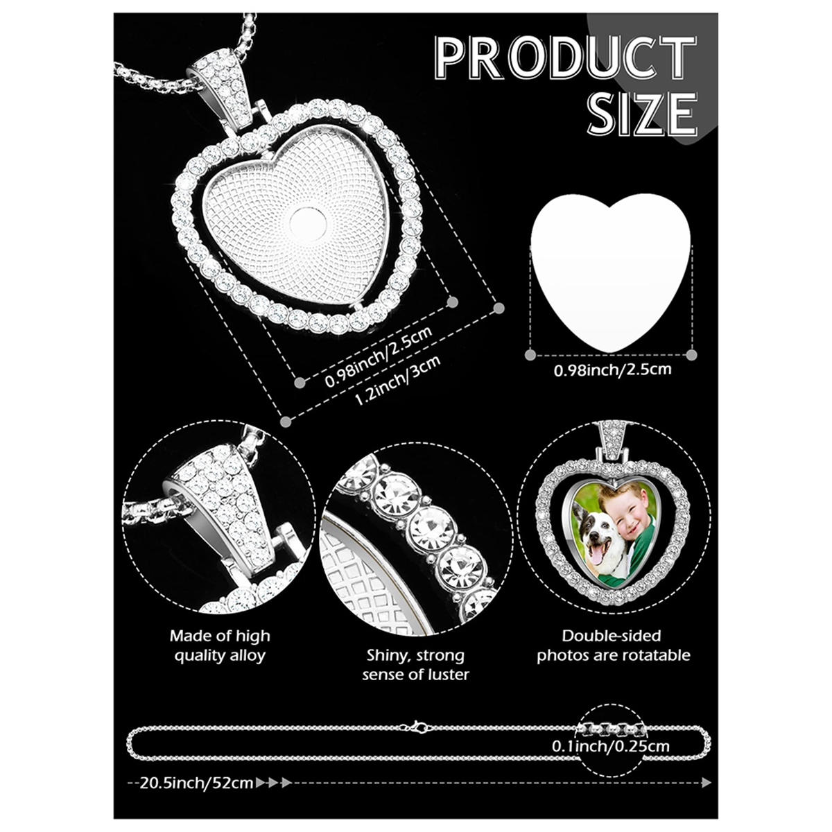 24Pcs Sublimation Rhinestone T - Bezels Set Pendant avaliação e preço