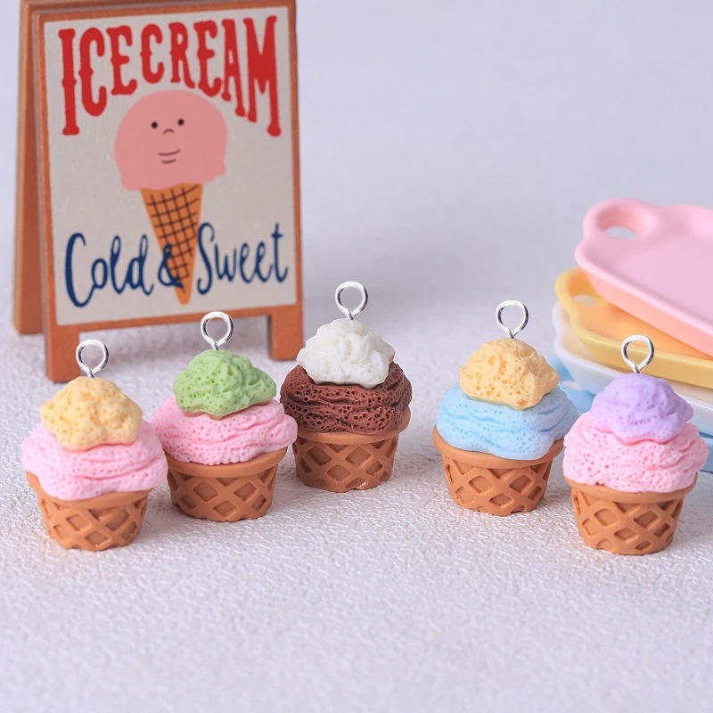 10Pcs Adorable 3D Simulated Ic - Resin Crafts Diy avaliação e preço