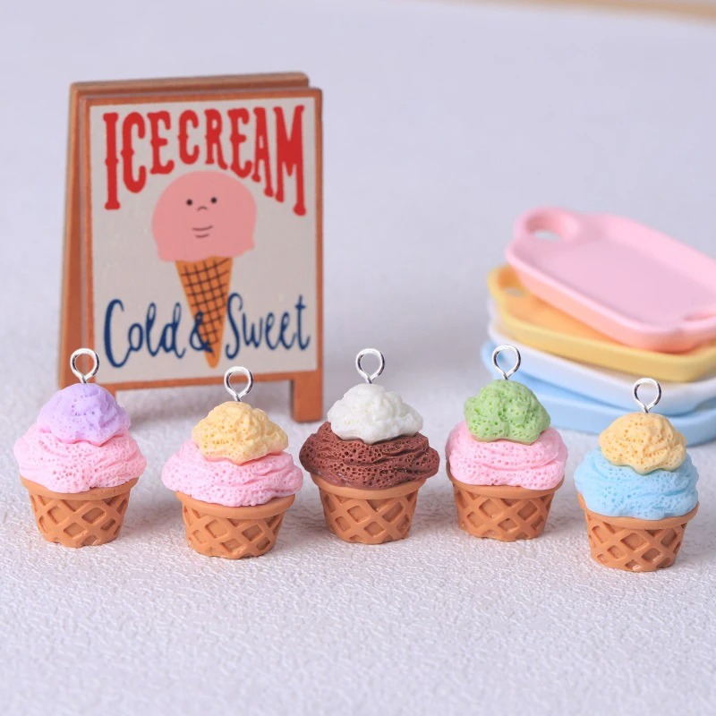 10Pcs Adorable 3D Simulated Ic - Resin Crafts Diy avaliação e preço