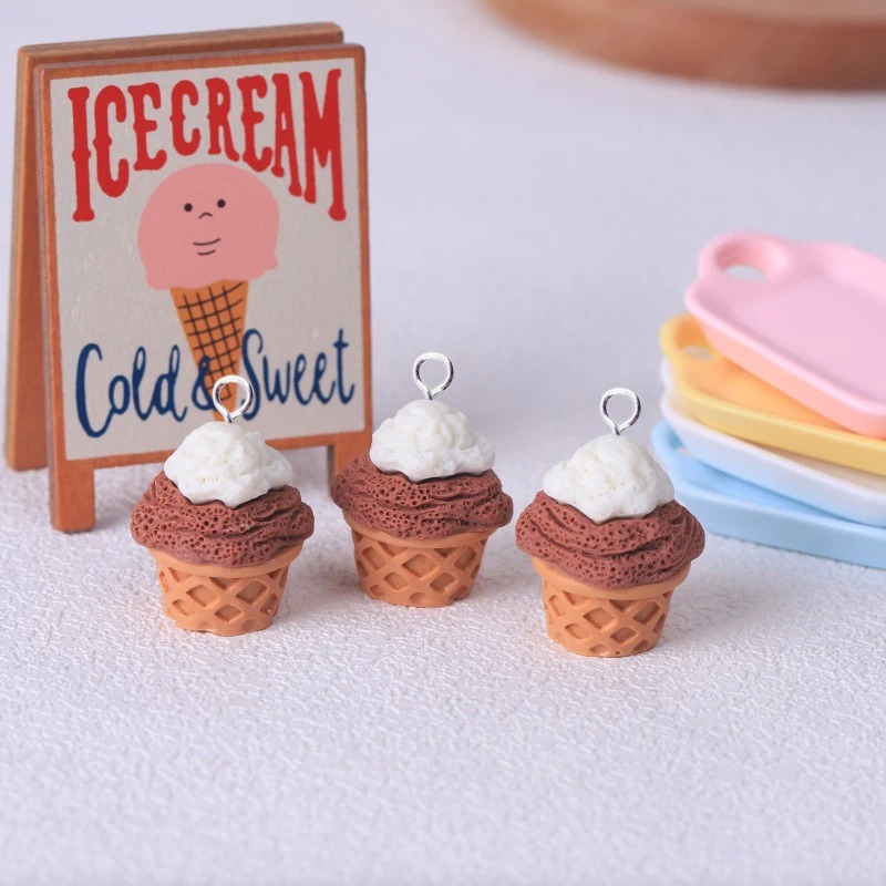 10Pcs Adorable 3D Simulated Ic - Resin Crafts Diy avaliação e preço