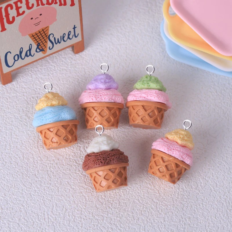 10Pcs Adorable 3D Simulated Ic - Resin Crafts Diy avaliação e preço