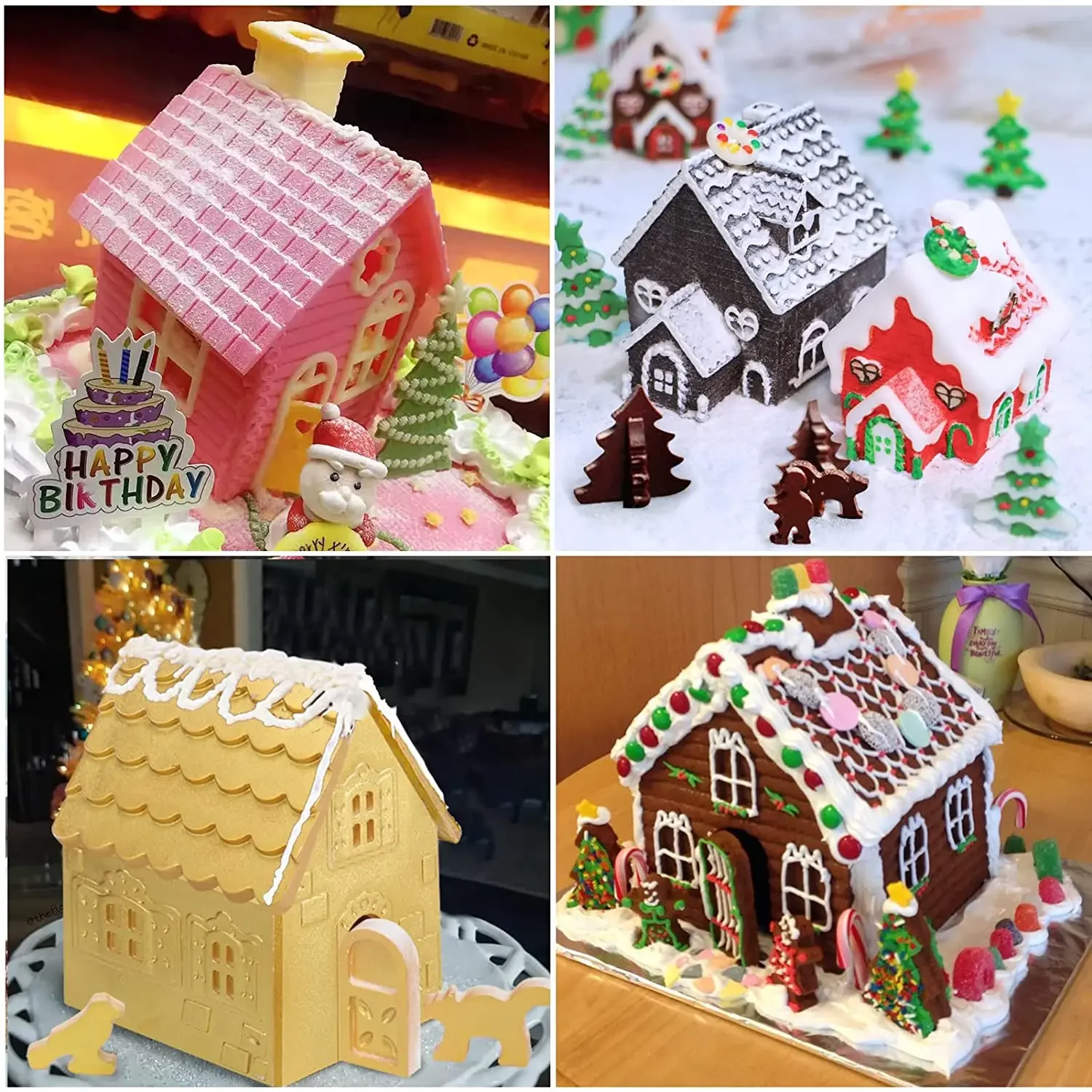 Christmas House Building block - Silicone Mold Tray avaliação e preço