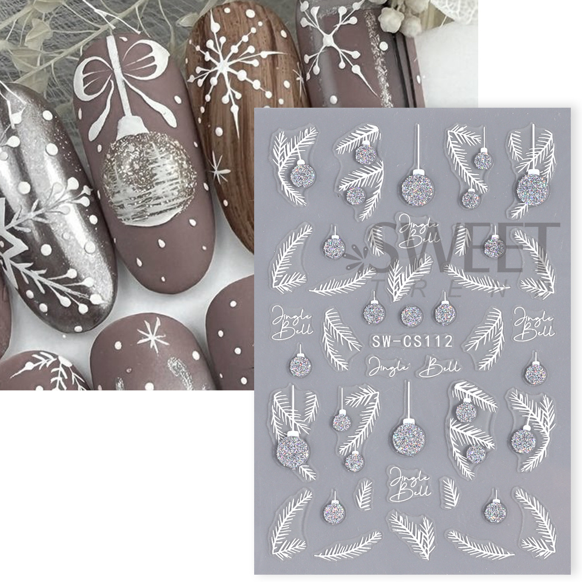 4pcs Winter Cartoon Christmas  - Gold Foil Flakes avaliação e preço