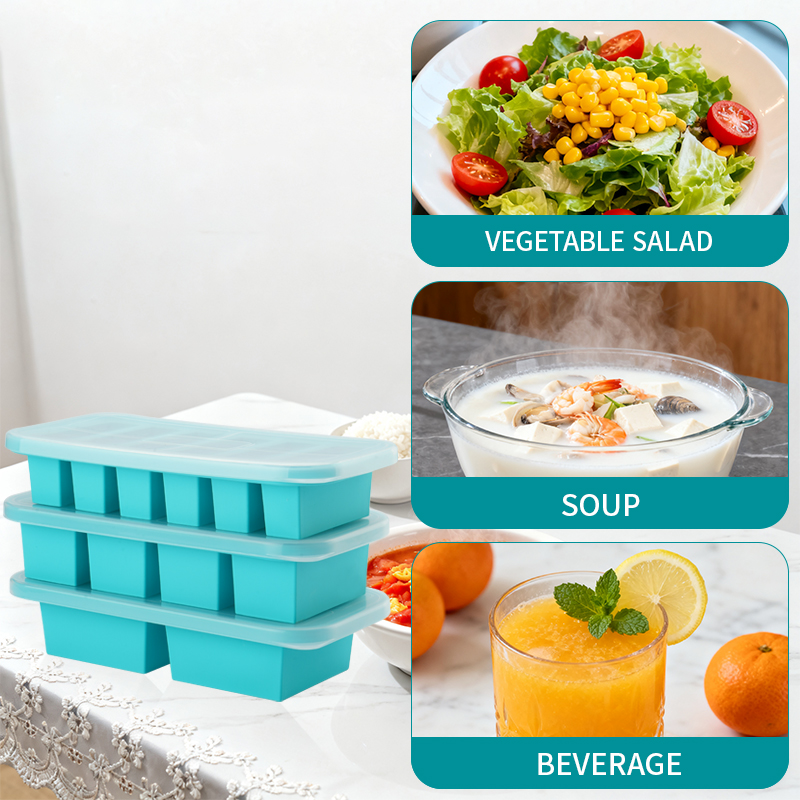 2 or 3-piece Silicone Freezer  - Serving Tray Mold avaliação e preço