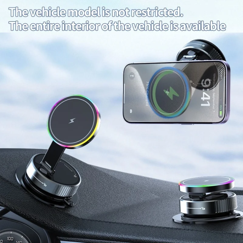 15W Wireless Car Charger Phone - Vacuum Chamber Small avaliação e preço