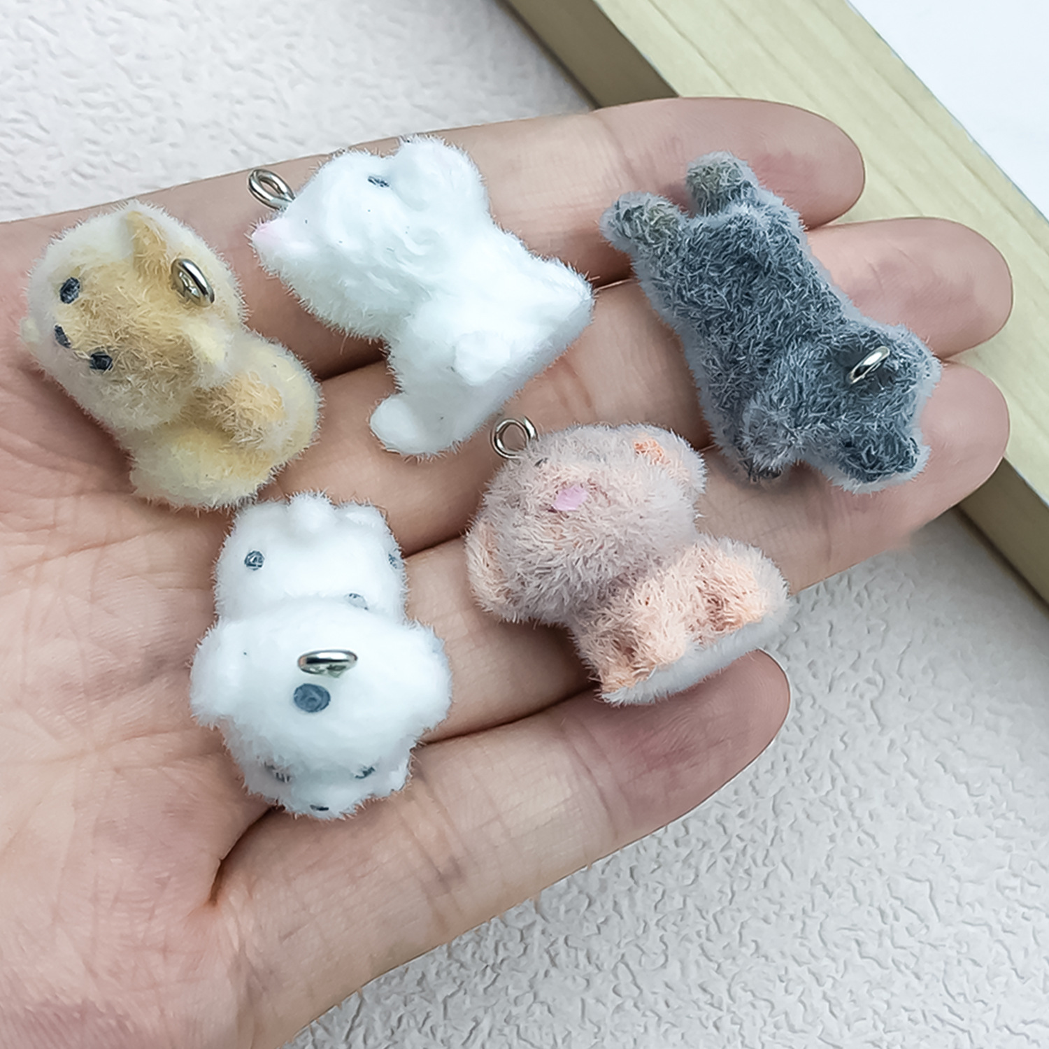 5pcs&1pc Flocked Resin Animal  - Resin Craft Kit avaliação e preço