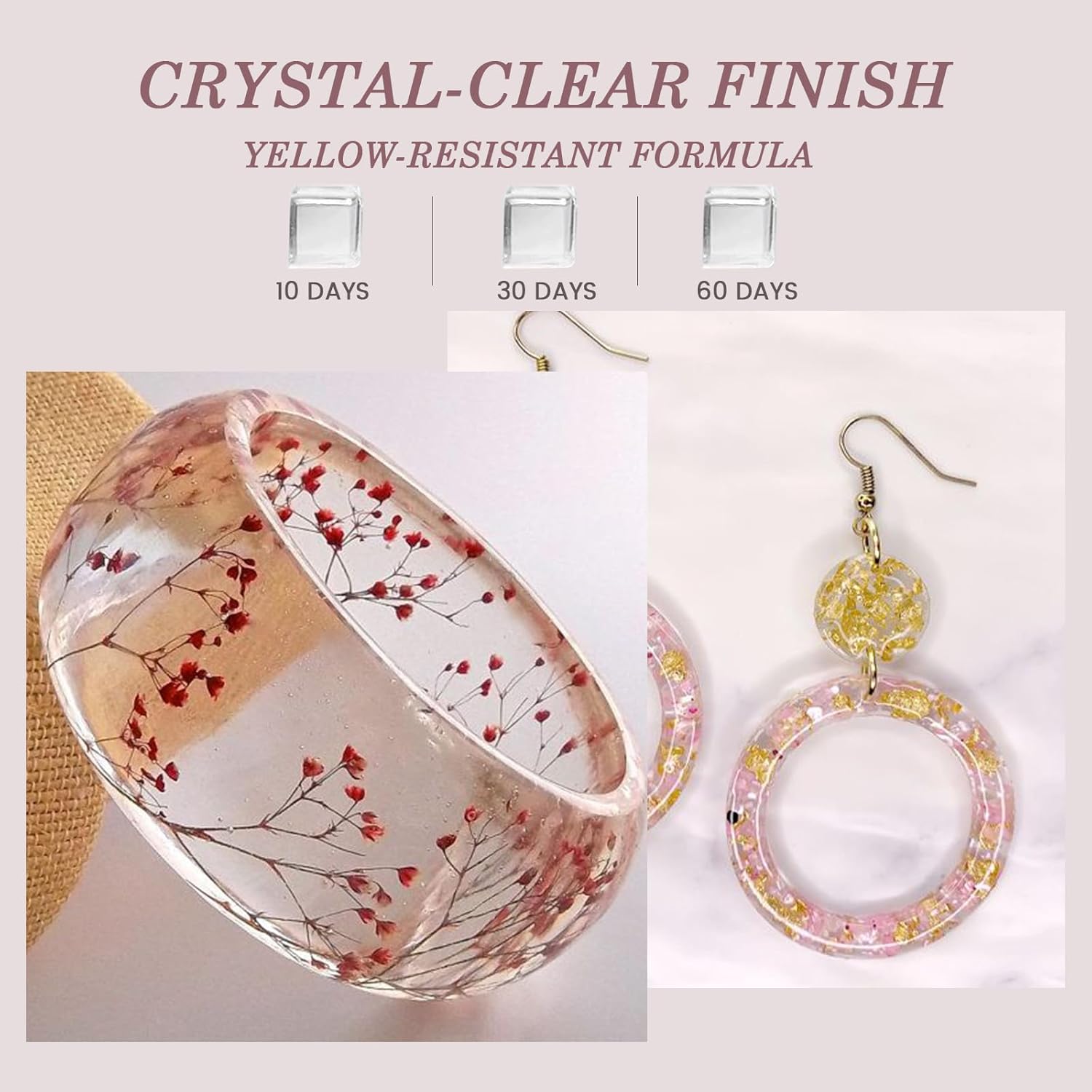 Crystal Clear&Low Odor,UV Ligh - Epoxy Uv Resin Kit avaliação e preço