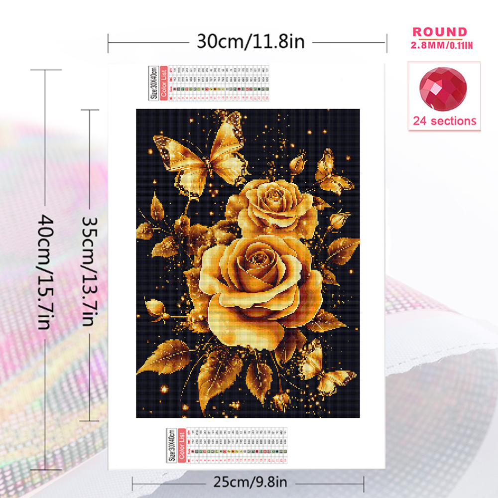 1PC frameless  Diamond Paintin - Resin Craft Kit avaliação e preço