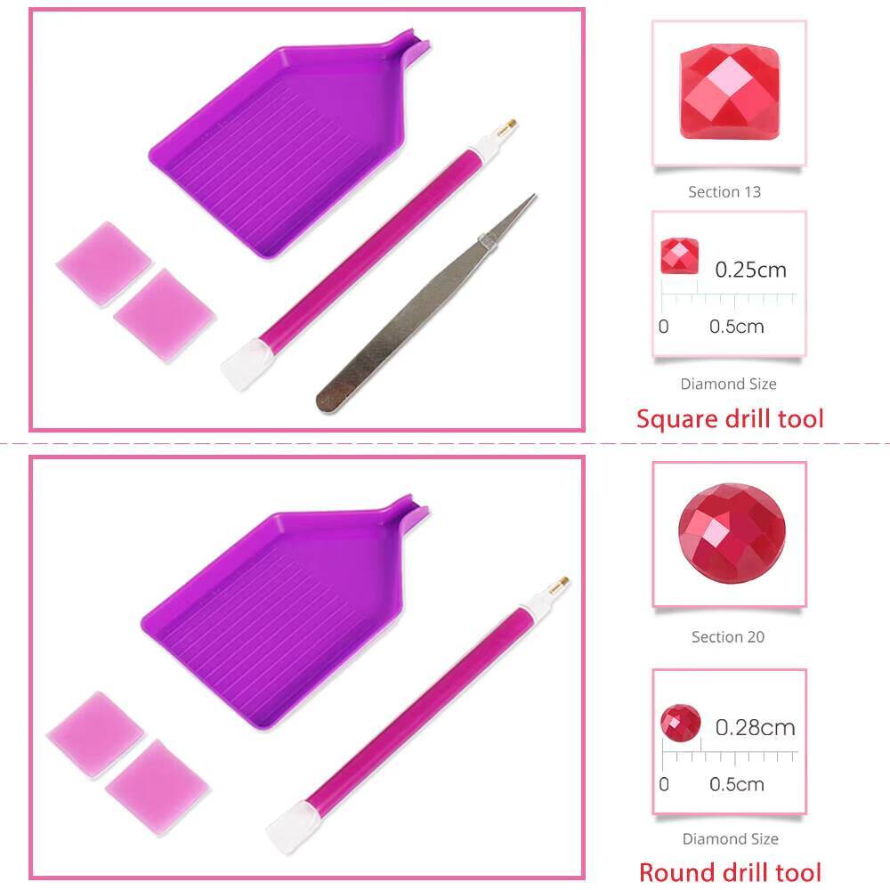 1PC frameless  Diamond Paintin - Resin Craft Kit avaliação e preço