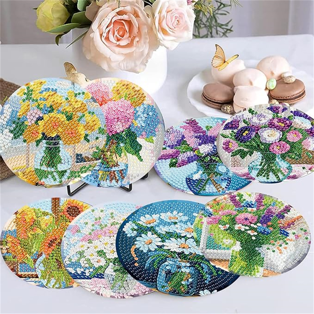 8-piece set of diamond paintin - Resin Craft Kit avaliação e preço