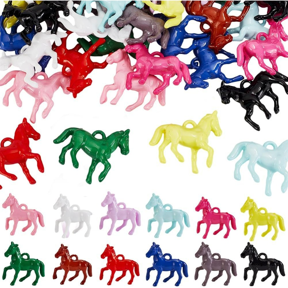 48pcs Opaque Acrylic Pendants  - Resin Craft Kit avaliação e preço