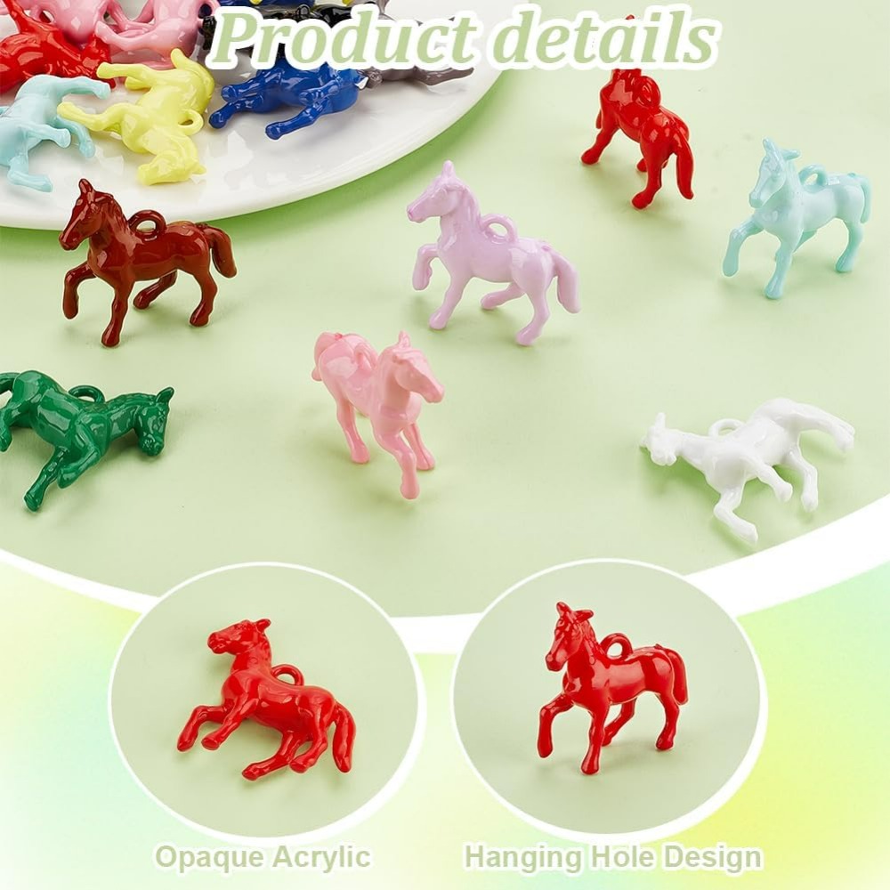 48pcs Opaque Acrylic Pendants  - Resin Craft Kit avaliação e preço