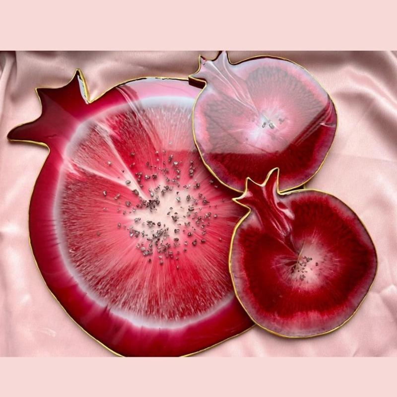 X6HE Pomegranate Geode Agate E - Geode Mold Silicone avaliação e preço