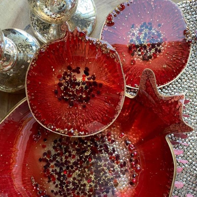 X6HE Pomegranate Geode Agate E - Geode Mold Silicone avaliação e preço
