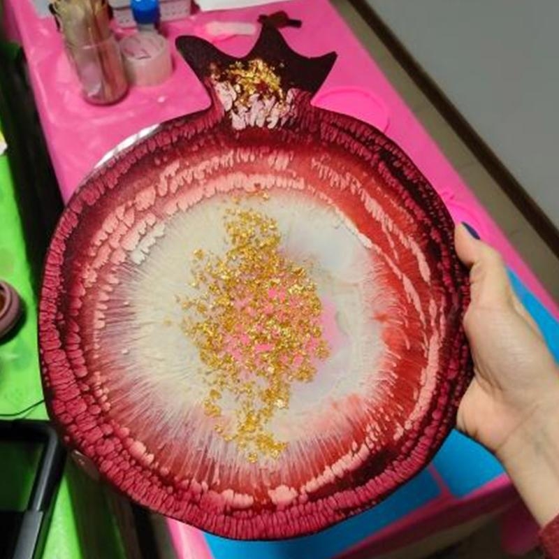 X6HE Pomegranate Geode Agate E - Geode Mold Silicone avaliação e preço