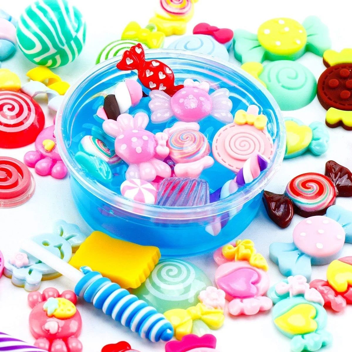 30pcs Random Candy Slime Charm - Resin Craft Supplies avaliação e preço