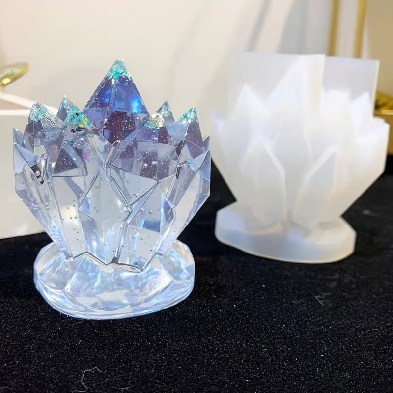 1pcCrystal Cluster Decorative  - Serving Tray Mold avaliação e preço